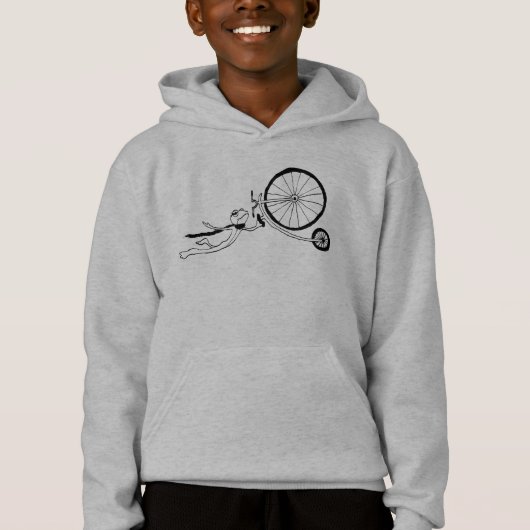 Radfahrender Frosch Hoodie (Vorderseite)