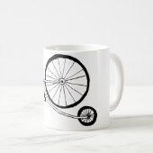 Radfahrender Frosch Kaffeetasse (VorderseiteRechts)