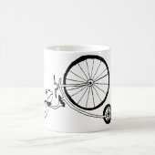 Radfahrender Frosch Kaffeetasse (Mittel)