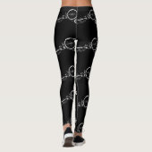 Radfahrender Frosch Leggings (Rückseite)