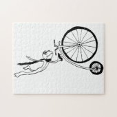 Radfahrender Frosch Puzzle (Horizontal)