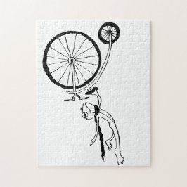 Radfahrender Frosch Puzzle