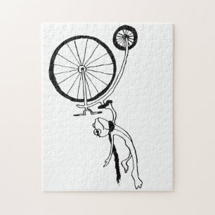 Radfahrender Frosch Puzzle