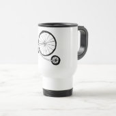 Radfahrender Frosch Reisebecher (VorderseiteRechts)