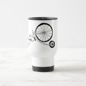 Radfahrender Frosch Reisebecher (Mittel)