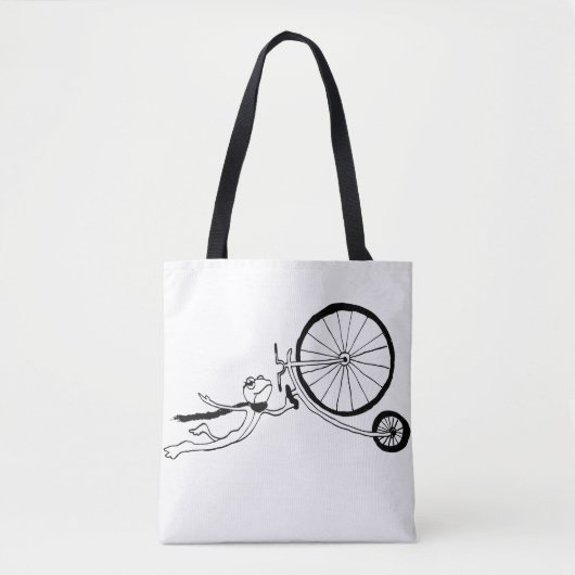 Radfahrender Frosch Tasche (Vorderseite)