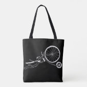 Radfahrender Frosch Tasche (Rückseite)