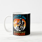 Radfahrender Vater wie ein normaler, aber cooler F Kaffeetasse (Links)
