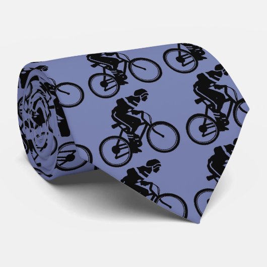 Radfahrendes Blue2 Krawatte (Gerollt)