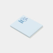 Radfahrendes Carpe, Post-it Klebezettel (angewinkelt)