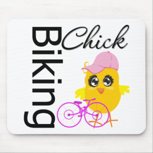 Radfahrendes Küken Mousepad