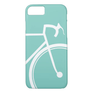 Radfahrendes Radfahrer-Türkis-Blau Case-Mate iPhone Hülle