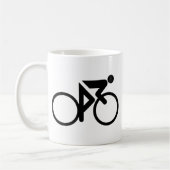 radfahrendes schwarzes cylcer kaffeetasse (Links)