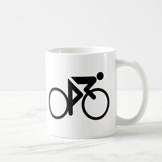 radfahrendes schwarzes cylcer kaffeetasse (Rechts)