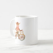 Radfahrendes Viking Kaffeetasse (Vorderseite Links)