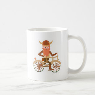 Radfahrendes Viking Kaffeetasse
