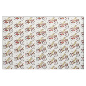 Radfahrenhund mit Eichhörnchen Stoff (Fat Quarter (45,7 x 55,9 cm))