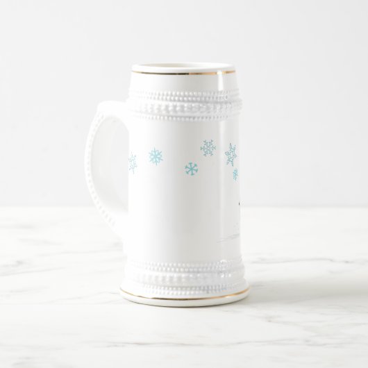 Radfahrenhunde-und Eichhörnchen-wunderlicher Bierglas (Vorderseite Links)