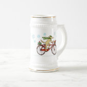 Radfahrenhunde-und Eichhörnchen-wunderlicher Bierglas (VorderseiteRechts)