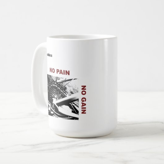 Radfahrenkaffee-Tasse - keine Kette - keine Kaffeetasse (Vorderseite Links)