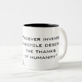 Radfahrenkaffee-Tasse Zweifarbige Tasse (VorderseiteRechts)