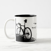 Radfahrenkaffee-Tasse Zweifarbige Tasse (Links)