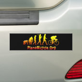 Radfahrenlogo Plano Firestarter 3D Autoaufkleber (Auf Auto)
