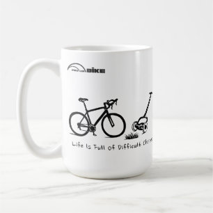 RadfahrenTasse - das Leben ist von den schwierigen Kaffeetasse