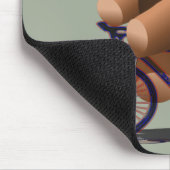 RadfahrenTeddybär-Druck Mousepad (Ecke)