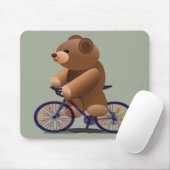 RadfahrenTeddybär-Druck Mousepad (Mit Mouse)