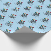 Radfahrer #1 geschenkpapier (Ecke)