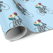 Radfahrer #1 geschenkpapier (Rolleneckpunkt)