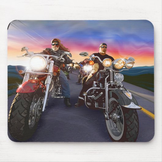 Radfahrer 1 Mousepad (Vorne)