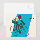 Radfahrer #1 postkarte (Vorne/Hinten)
