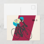 Radfahrer #2 postkarte (Vorne/Hinten)