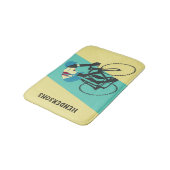 Radfahrer #3 badematte (Schrägansicht)