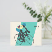 Radfahrer #3 postkarte (Stehend Vorderseite)