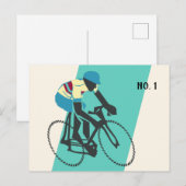 Radfahrer #3 postkarte (Vorne/Hinten)