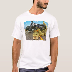 Radfahrer-Alligator T-Shirt