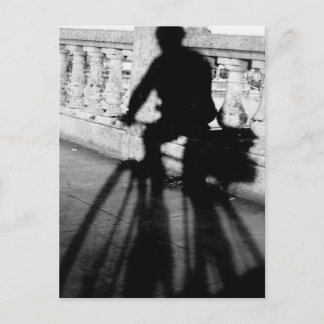 Radfahrer auf Burnside Brücke, Portland, Oregon Postkarte