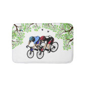 Radfahrer Badematte (Vorderseite)