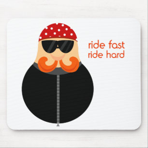 Radfahrer-Cartoon Mousepad