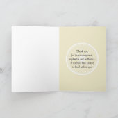 Radfahrer Dankeschön Karte (Innenseite)