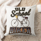 Radfahrer der Old School Kissen (Decke)
