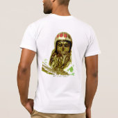 Radfahrer-Eule mit Helm T-Shirt (Rückseite)