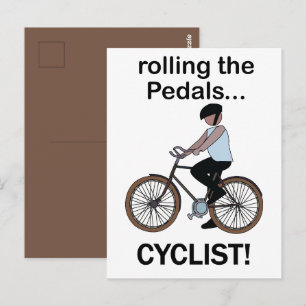 Radfahrer Fahrrad Bike Postkarte