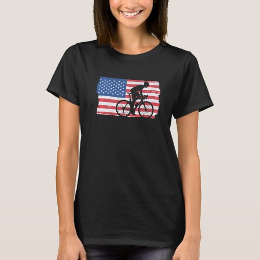 Radfahrer-Fahrrad-Flag-Radfahrer T-Shirt (Vorderseite)