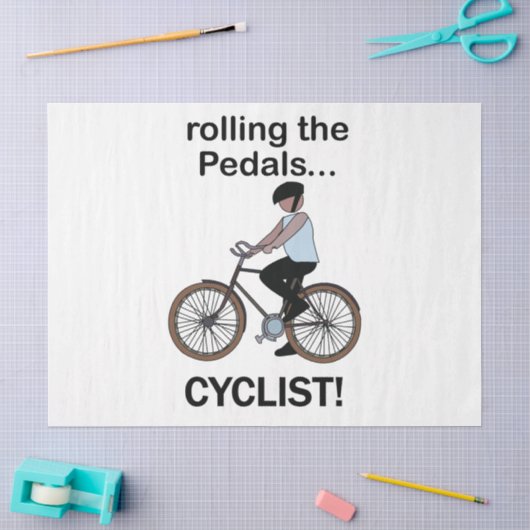 Radfahrer Fahrrad Radfahren Seidenpapier (Basteln)