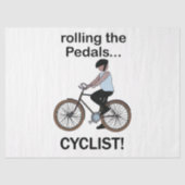 Radfahrer Fahrrad Radfahren Seidenpapier (Vorderseite)