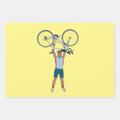 Radfahrer Fahrradfahren Geschenkpapier Set (Vorderseite 3)